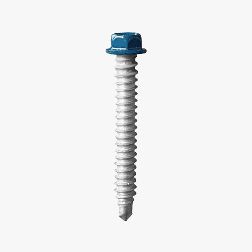 Bi Metallic Hex Head Self Drilling Screws  with blue painted head