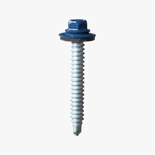 Bi Metallic Hex Head Self Drilling Screws  with blue painted head