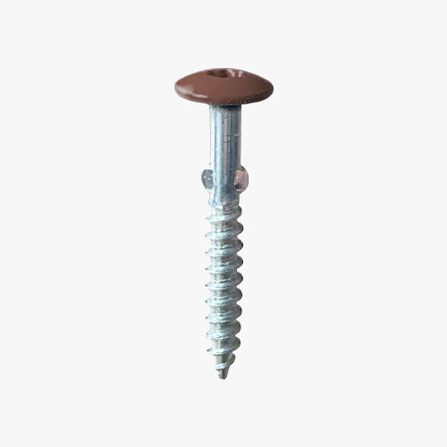 Wing Shank Woodscrews with brown painted screw head