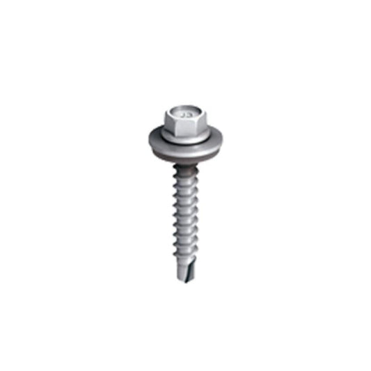 Bi Metallic Reduced Tip Self Drilling Hex Head Screws - 4.9 x 35 x 8 - 100 Pack - Mainline Products